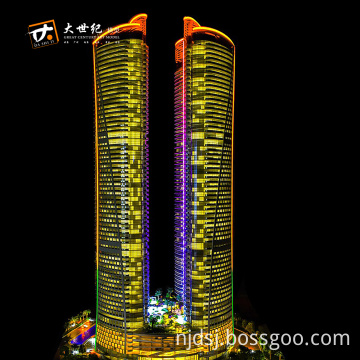 Acrylic scale model building architectural model maker